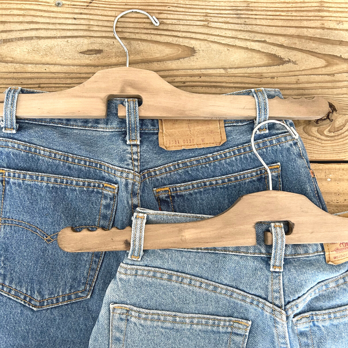 【新品】アパレルデザイナー考案ジーンズ専用ハンガー The Jean Hanger 3本セット ハンガー デニム ジーンズ