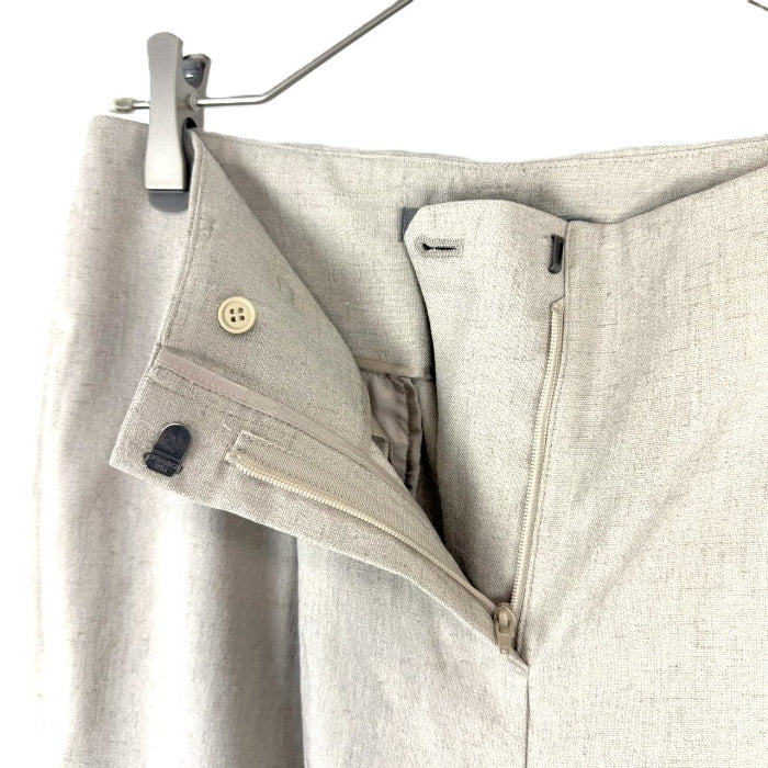 【中古】セオリーリュクス theory luxe ワイドテーパードパンツ 薄手 光沢 上品 ライトベージュ 生成り i0818n0218