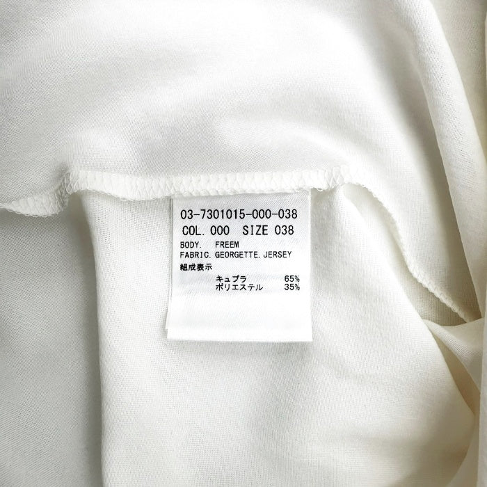 【中古】セオリーリュクス theory luxe カットソー 半袖 透け感 とろみ素材 オフホワイト 白 i0904n0047