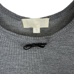 Load image into Gallery viewer, 【中古】ドゥロワー Drawer 細リブタンクトップ 胸元リボン シルク 薄手 透け感 チャコールグレー i0623k0010
