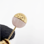 画像をギャラリービューアに読み込む, 【中古】トリーバーチ TORY BURCH ピアス ゴールド ピンク j0712oq0075
