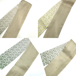 将图片加载到图库查看器，【中古】フルラ FURLA スカーフ スリム ミニ ツイリー 総柄 グラデーション ベージュ グリーン イエロー i0710lq0020
