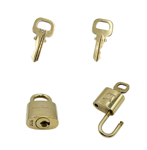 中古】Louis Vuitton ルイヴィトン パドロック ゴールド キー付き