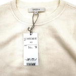 将图片加载到图库查看器，【中古】エポカ EPOCA ニット クルーネック 長袖 ペプラム 可愛い アイボリー 白系 i0807n0236
