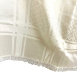 将图片加载到图库查看器，【中古】グッチ GUCCI ストール GGロゴ チェック フリンジ シンプル オフホワイト 白系 i0601oq00569
