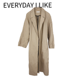 画像をギャラリービューアに読み込む, 【中古】エヴリデイアイライク EVERYDAY I LIKE. ロングコート コットン ナイロン ベージュ j0713o0092929

