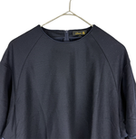 画像をギャラリービューアに読み込む, 【中古】ドゥロワー Drawer フレアスリーブ ブラウス プルオーバー ネイビー ウール j0113s00122
