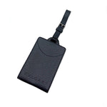 将图片加载到图库查看器，【中古】ブルガリ BVLGARI ネームタグ レザー シンプル ネイビー 紺 i0627aq0206
