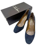 画像をギャラリービューアに読み込む, 【中古】Cole Haan コールハーン パンプス 5B（22cm相当）ネイビースエード ヒール 約5cm NIKE AIR 搭載 コンフォート 革靴 i0904n00212
