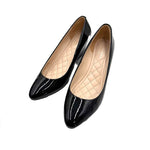 Load image into Gallery viewer, 【中古】コールハーン COLE HAAN パンプス パテントウエッジソール エナメル ブラック 黒 i0717n00220
