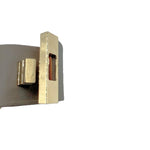 Load image into Gallery viewer, 【中古】メゾンボワネ MAISON BOINET レザーブレスレット ワイドバングル 上質 ゴールド グレージュ i0619wq01110
