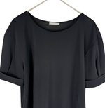 Load image into Gallery viewer, 【中古】セオリーリュクス theory luxe ジョーゼットジャージー 半袖トップス ブラック i1030n0045
