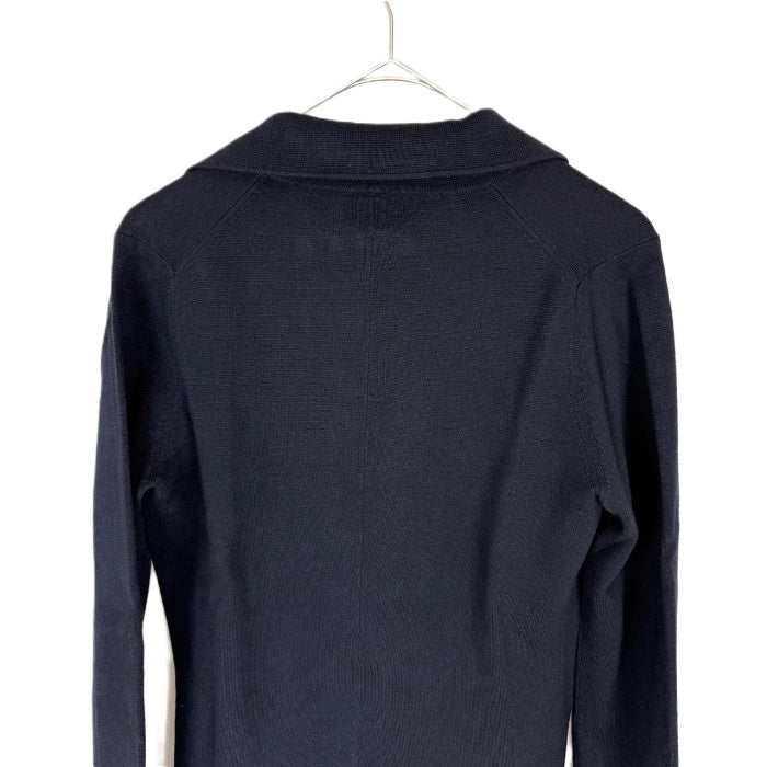 【中古】ユナイテッドアローズ UNITED ARROWS ニットジャケット シングルボタン ウール ネイビー 濃紺 i0515n0016