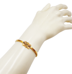 画像をギャラリービューアに読み込む, 【中古】セリーヌ CELINE ブレスレット ゴールド 約17cm レディース  ロゴ j0213aq017231
