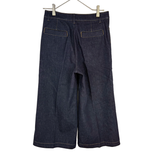 画像をギャラリービューアに読み込む, 【中古】EPOCA エポカ ワイドパンツ デニム インディゴ 40 未使用 i0828n0043
