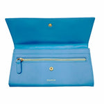 Load image into Gallery viewer, 【中古】ドゥロワー Drawer ノベルティ マルチケース ブルー 長財布 レザー調 i1222y0036
