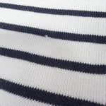 将图片加载到图库查看器，【中古】PETIT BATEAU プチバトー レディース ボーダー ニット セーター マリン 肩ボタン ワッペン付 長袖 i1031h0068
