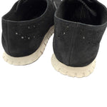 画像をギャラリービューアに読み込む, 【中古】コールハーン COLE HAAN スニーカー スエード パンチング オックスフォード風 軽量 ブラック 黒 i0717n00414
