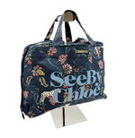 画像をギャラリービューアに読み込む, 【中古】See By Chloé　シーバイクロエ ハンドバッグ 花柄 ネイビー レディース i1029pq02310
