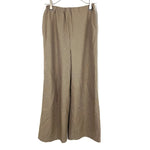 画像をギャラリービューアに読み込む, 【中古】ギャルリーヴィー GALERIE VIE ワイドパンツ チェック柄 ガンクラブ ベージュ ブラウン系 h1227n0243
