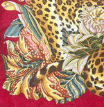 Load image into Gallery viewer, 【中古】フェラガモ Salvatore Ferragamo ビーチタオル 大判 レオパード レッド 赤 i1013tq01050
