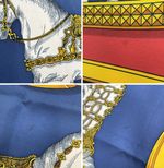 将图片加载到图库查看器，【中古】エルメス HERMES カレ90 盛装の馬 GRAND APPARAT スカーフ シルク100％ j0213aq009121
