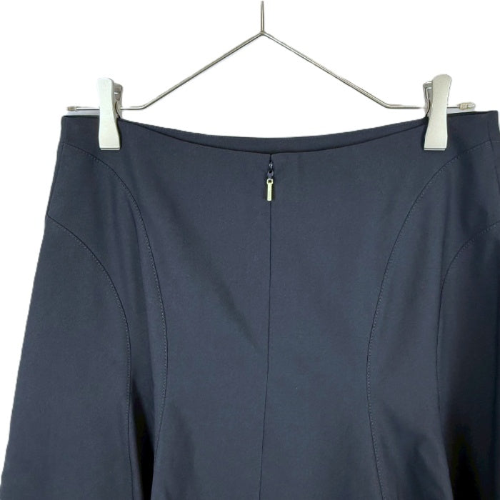 【中古】エポカ EPOCA フレアスカート ストレッチ ミディ丈 ⁪未使用 ネイビー 紺 i0807n0258