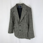 将图片加载到图库查看器，【中古】Ralph Lauren ラルフローレン ヘリンボーン テーラードジャケット 白黒 i0619wq00910
