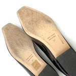 Load image into Gallery viewer, 【中古】バーニーズニューヨーク BARNEYS NEW YORK エナメルパンプス ローヒール スクエアトゥ ブラック 黒 i0624h00110
