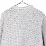 画像をギャラリービューアに読み込む, 【中古】Drawer ドゥロワー ニットジャケット ラメ フリンジ ウール混 ノーカラー i1222h00431
