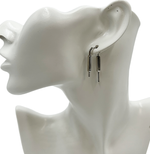 Load image into Gallery viewer, 【中古】GIVENCHY ジバンシィ ロゴ Uロックモチーフ ピアス シルバーカラー i0926aq01375
