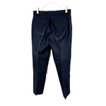 Load image into Gallery viewer, 【中古】ドゥロワー Drawer コットンツイルテープパンツ サイドスリット コットン ネイビー 紺 i0805k00412
