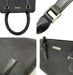 Load image into Gallery viewer, 【中古】BURBERRY バーバリー レザー ハンドバッグ ブラック レディース フォーマル j0213aq011132
