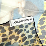 将图片加载到图库查看器，【中古】ドルチェ＆ガッバーナ DOLCE&amp;GABBANA シアースカーフ シフォン レオパード ヴィーナス ブラウン系 i0727tq02710

