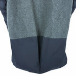 画像をギャラリービューアに読み込む, 【中古】ENFOLD エンフォルド 中綿ダウンコート ネイビー×グレー 36 異素材切替 フード付き i1226t00635
