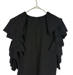 Load image into Gallery viewer, 【中古】エムエスジーエム MSGM フリルワンピース ブラック 40 半袖 フレアスリーブ j0312wq02610
