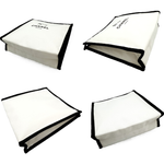 将图片加载到图库查看器，【中古】シャネル CHANEL ノベルティポーチ ファスナー付き シンプル おしゃれ ホワイト ブラック i0731wq0335
