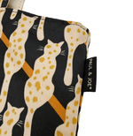 画像をギャラリービューアに読み込む, 【中古】PAUL &amp; JOE ポール＆ジョー トートバッグ 猫柄 ブラック×ベージュ i1124tq0243
