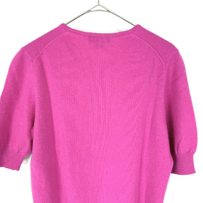 【中古】ドゥロワー Drawer 半袖ニット 14Gカシミヤクルーショートスリーブ ピンク ビビッドカラー i0925i00812