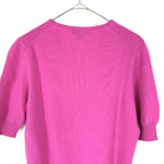 将图片加载到图库查看器，【中古】ドゥロワー Drawer 半袖ニット 14Gカシミヤクルーショートスリーブ ピンク ビビッドカラー i0925i00812

