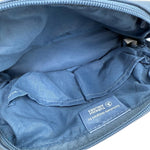 将图片加载到图库查看器，【中古】フェラガモ Ferragamo ノベルティポーチ ストラップ付き シンプル くすみブルー i0731wq0355
