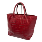 画像をギャラリービューアに読み込む, 【中古】HIROFU ヒロフ レザー トートバッグ 赤 レッド 本革 シンプル i1029pq02540
