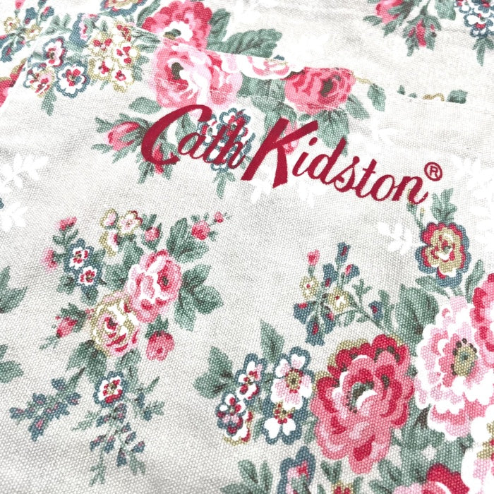 【中古】キャスキッドソン Cath Kidston トートバッグ 花柄 キャンバス サブバッグ ベージュ系 h0716wq0155