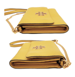 画像をギャラリービューアに読み込む, 【中古】TORY BURCH トリーバーチ チェーンショルダーバッグ イエロー レザー  レディース クロスボディバッグ j0405oq01169
