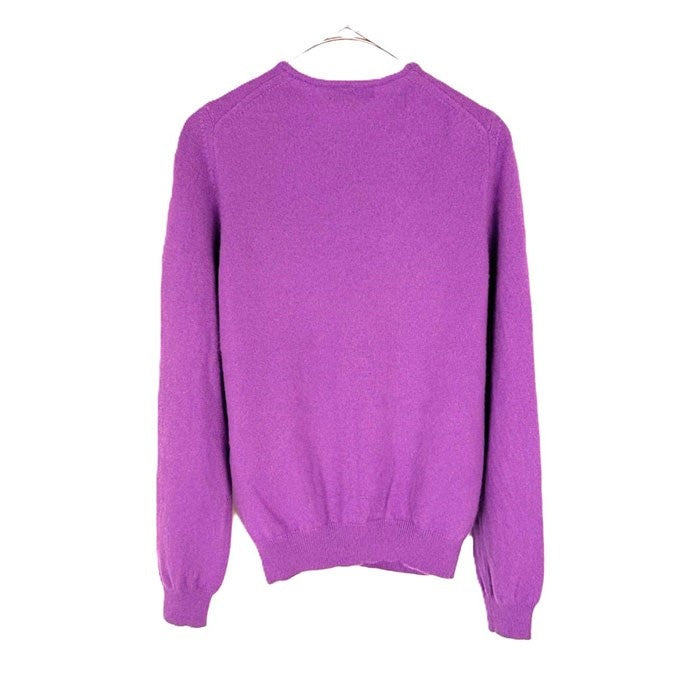 【中古】ドゥロワー Drawer ニットカーディガン カシミヤ クルーネック ライトパープル 紫 i0623k0073