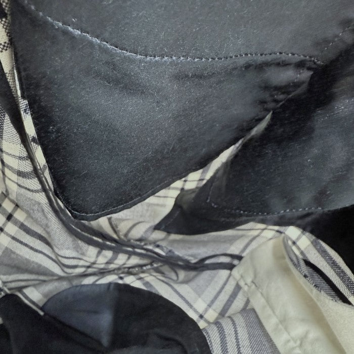 【中古】ドゥロワー Drawer タータンチェックパンツ コットン テーパード ネイビー ホワイト i0805k00116