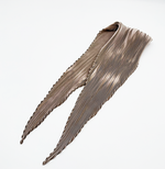 画像をギャラリービューアに読み込む, 【中古】HERMÈS エルメス プリーツ スカーフ ベージュ シルク 絹 ロングスカーフ i0926aq01493
