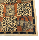Load image into Gallery viewer, 【中古】FENDI フェンディ ハンカチ スカーフ レオパード バッグ柄 ブラウン レディース j0618lq0155
