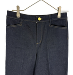 画像をギャラリービューアに読み込む, 【中古】EPOCA エポカ ワイドパンツ デニム インディゴ 40 未使用 i0828n0043
