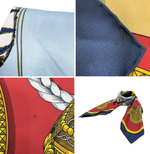 将图片加载到图库查看器，【中古】エルメス HERMES カレ90 盛装の馬 GRAND APPARAT スカーフ シルク100％ j0213aq009121
